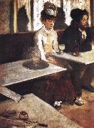 Germain Hilaire Edgard Degas In a Cafe France oil painting artist